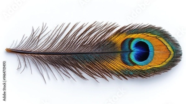 Obraz Vibrant peacock feather (1)