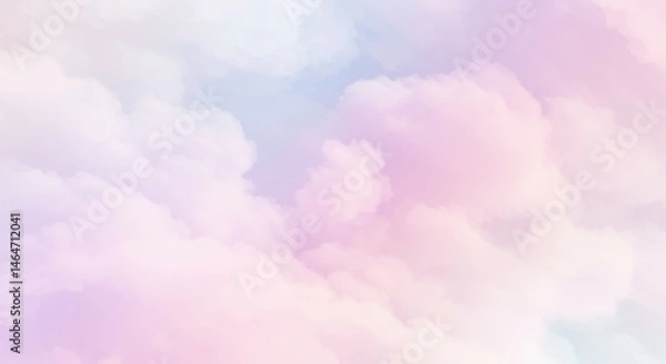 Obraz pink sky with clouds