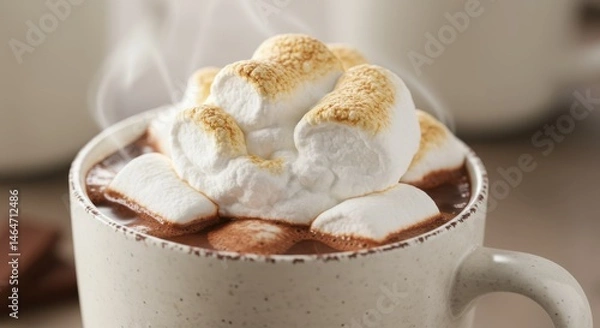 Obraz Hot chocolate with marshmallows