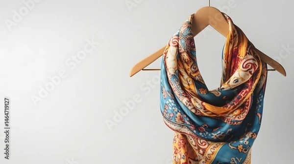 Obraz Scarf mockup on hanger