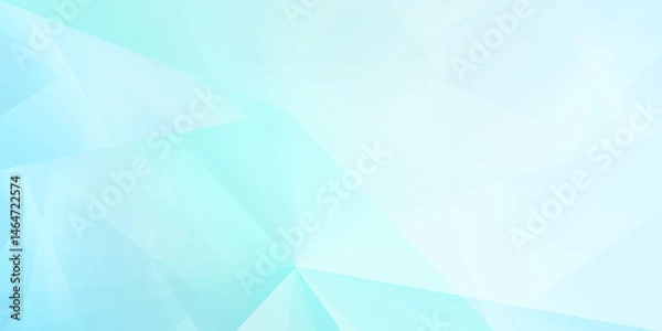 Obraz Abstract Light Blue Geometric Background with Gradient and Polygonal Shapes