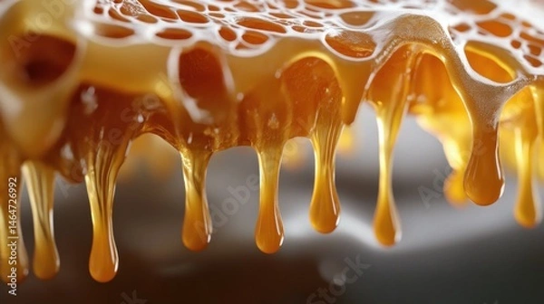 Obraz Dripping honey-like substance