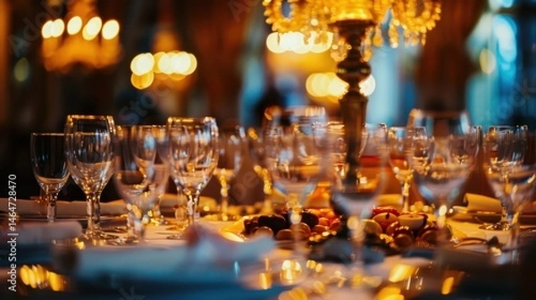 Obraz Elegant dining table setting