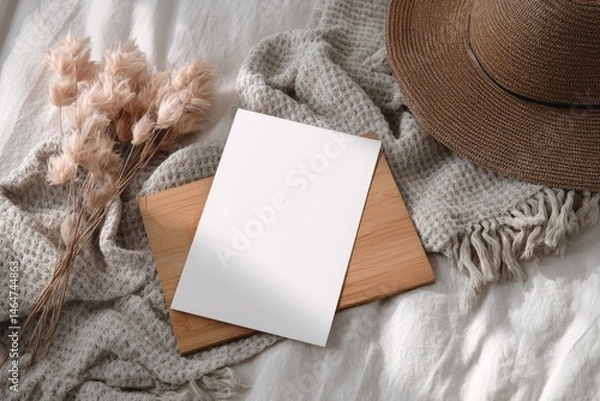 Obraz Blank sheet, cozy textiles