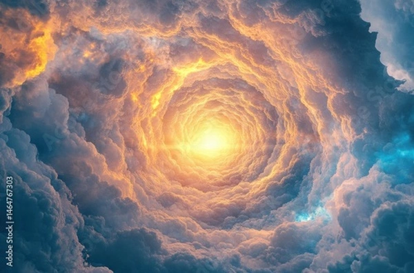 Fototapeta The majestic view of the nebula vortex