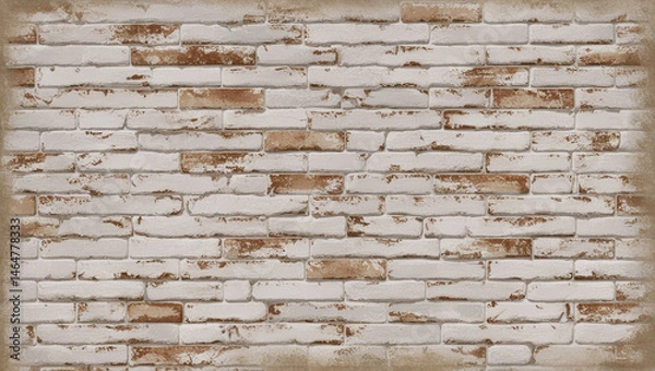 Fototapeta Style old brick wall with cracks