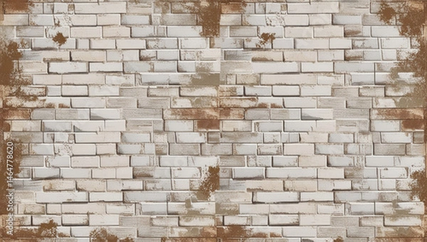 Fototapeta Style old brick wall with cracks