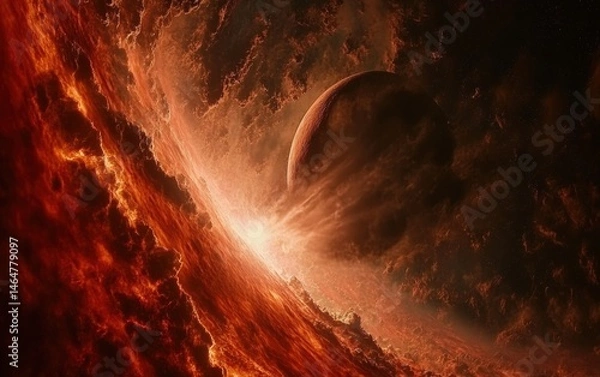 Fototapeta Magnificent view of the mysterious nebula