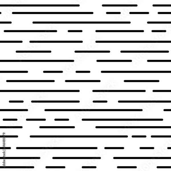 Obraz Minimalistic seamless memphis black and white pattern.