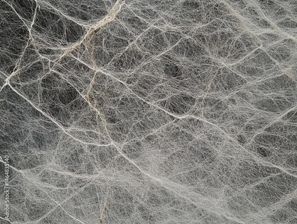 Obraz Marble Texture with Gray Spider Web Pattern - High-Resolution Background for Web Design, Print Media, and Decorative Arts in Minimalist Style, Abstract Geometric Surface with Neutral Tones
