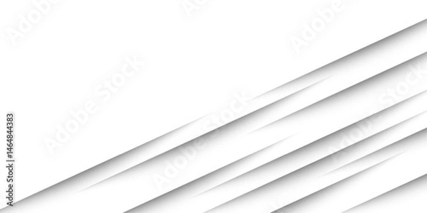 Fototapeta Paper sheet shadow effect. 3D line edge shape. Transparent realistic sheet dividers. Web banner vector drop soft shadows.