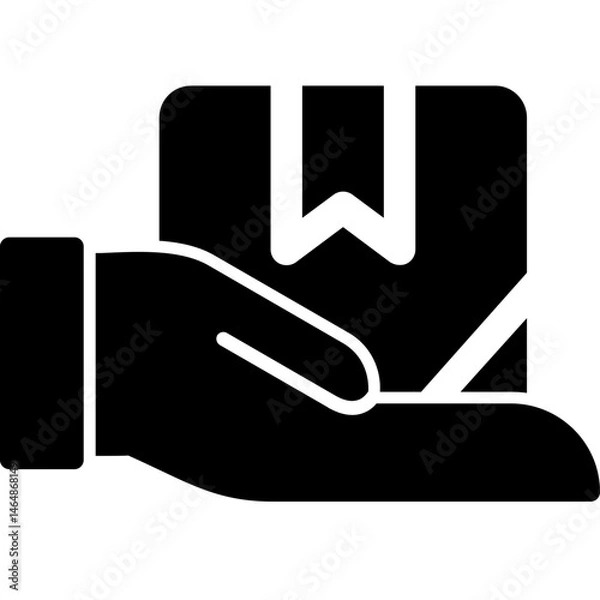 Obraz White Glove Delivery Icon
