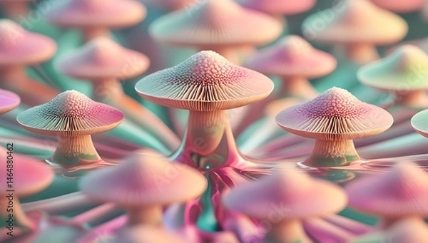 Obraz Group of mushrooms, mushrooms in the forest