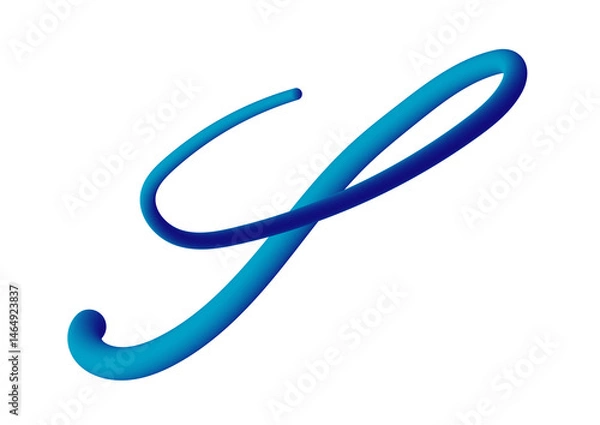 Obraz 3D typography S png