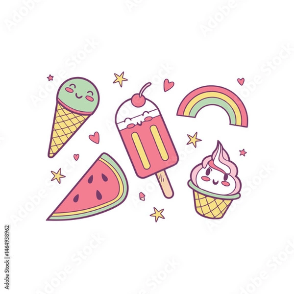 Fototapeta ice cream icon