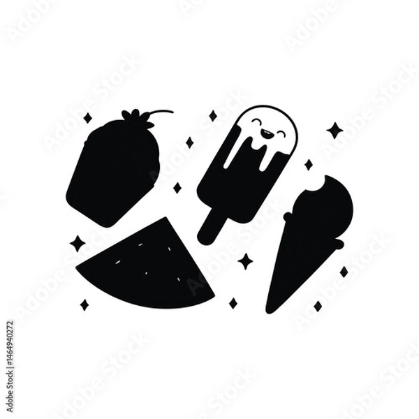 Fototapeta ice cream icon