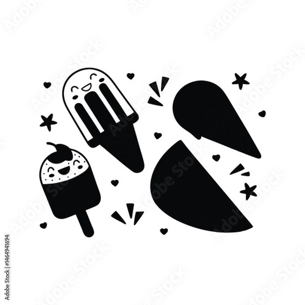 Fototapeta ice cream icon