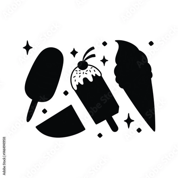 Fototapeta ice cream icon