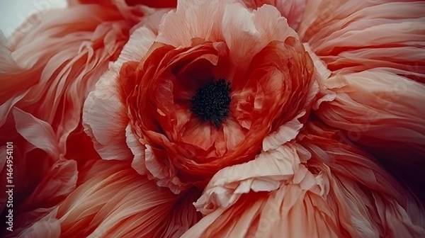 Fototapeta Softly blended orange hues forming an elegant abstract background with minimal texture and high vibrancy