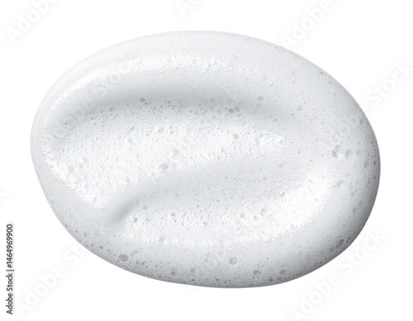 Fototapeta A blob of white foam with a smooth, bubbly texture.