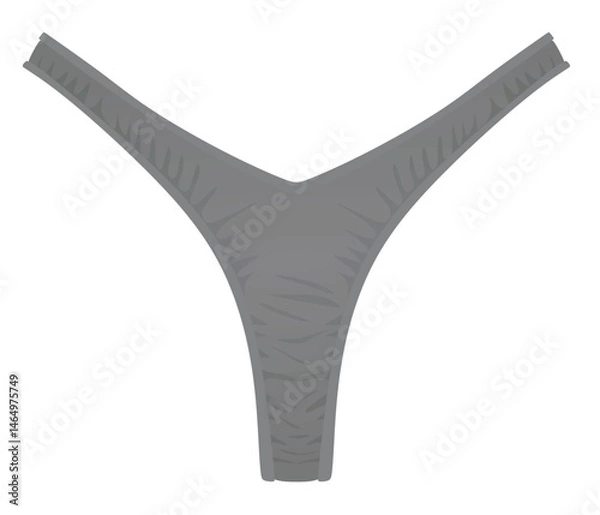 Obraz Grey bottom bikini. vector illustration
