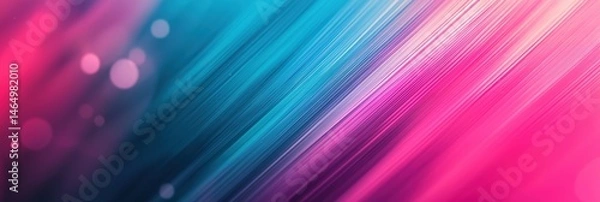 Obraz Colorful abstract gradient background with soft bokeh effects and streaks of light. Vivid colors blend seamlessly