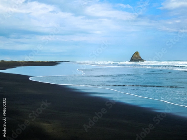Obraz Idyllic Karekare Beach, New Zealand - Stock Image