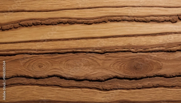 Obraz Close-Up of Wooden Texture with Natural Grain and Rustic Details