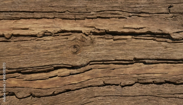 Obraz  Weathered Wooden Planks Showing Texture and Natural Patterns