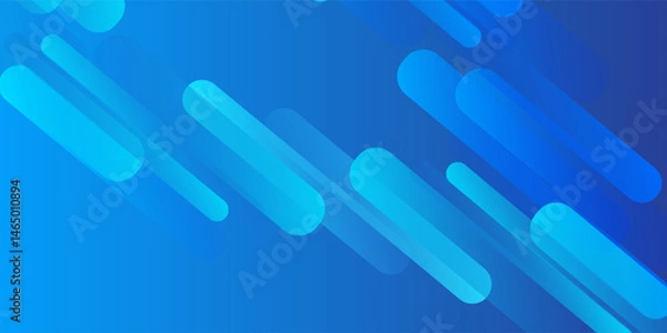 Fototapeta Abstract blue background with diagonal lines. Dynamic shapes composition. Vector illustration