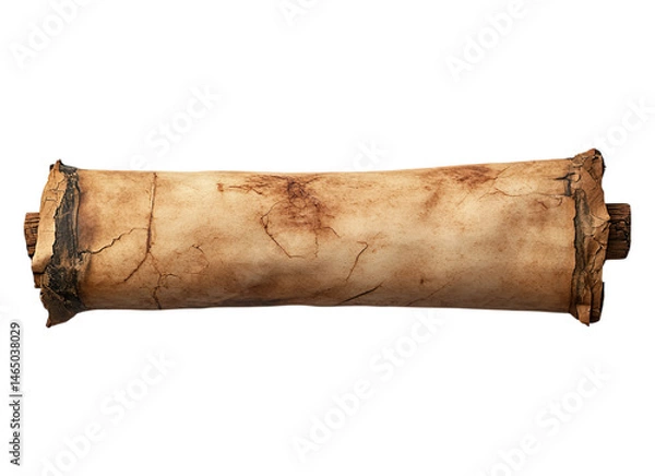 Obraz Realistic Aged Parchment Scroll