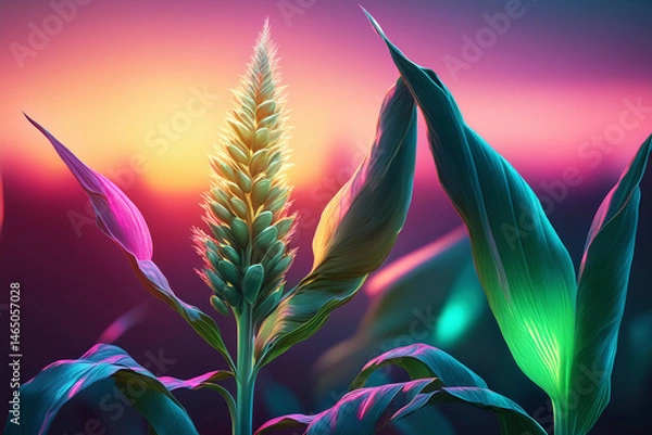 Obraz Generated image, Pflanze bunt, fantasievoll