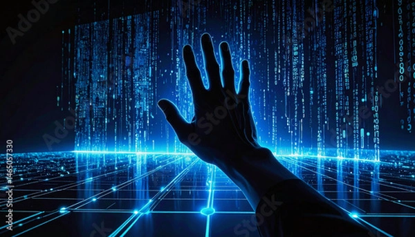 Obraz 闇に潜む手、守る壁
