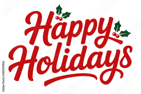 Fototapeta Happy holidays greeting christmas holiday season