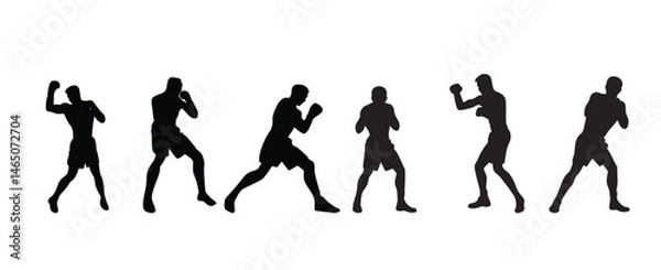 Obraz Boxing Silhouette Collection