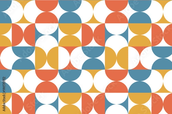 Obraz geometric bauhaus pattern vector design illustration
