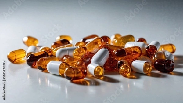 Obraz Different pills on the table