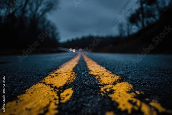 Fototapeta Roadway at twilight