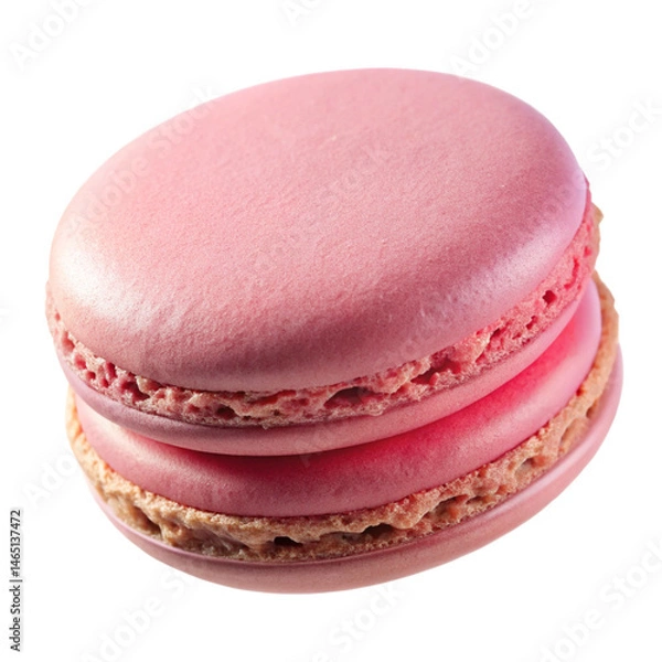 Fototapeta PNG 3D pink macaron element illustration transparent background