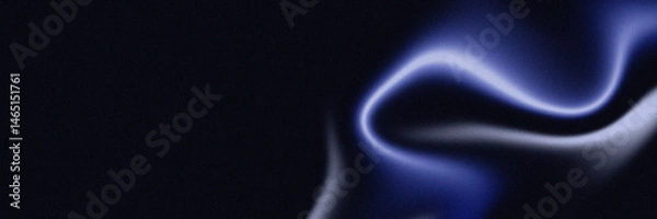 Fototapeta blue gradient color flow wallpaper. abstract background design with grain and soft focus