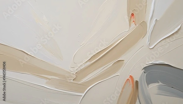 Fototapeta Abstract Paint Texture Set: Minimalist Works in Neutral Colors