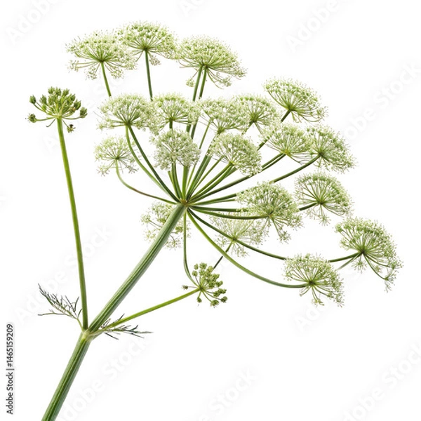 Obraz angelica isolated on solid white background