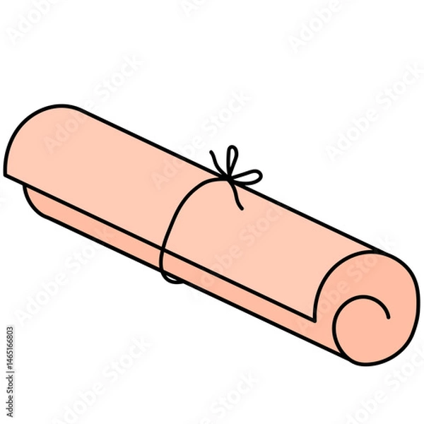 Obraz Scroll and paper icon