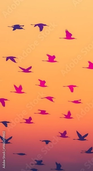 Obraz Sunset Flight AI Generated