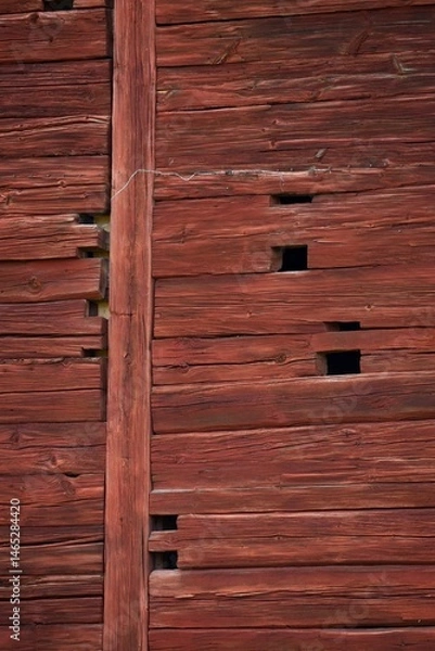 Fototapeta swedish red