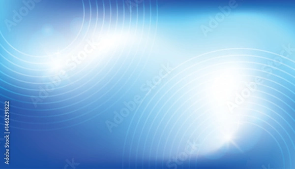 Fototapeta abstract blue gradient background with luminous and subtle circular line patterns