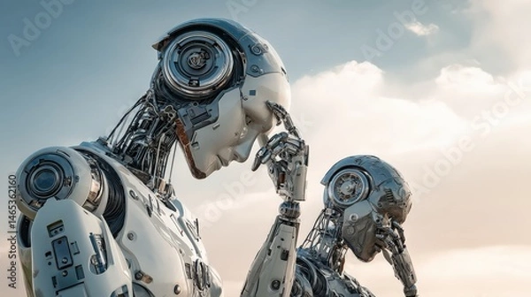 Fototapeta Contemplative Robots Artificial Intelligence and the Future of Thought
