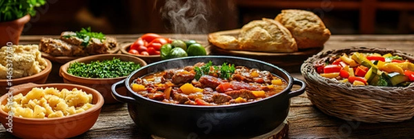 Obraz Warm Embraces of Heritage: A Journey through Traditional Culinary Delights