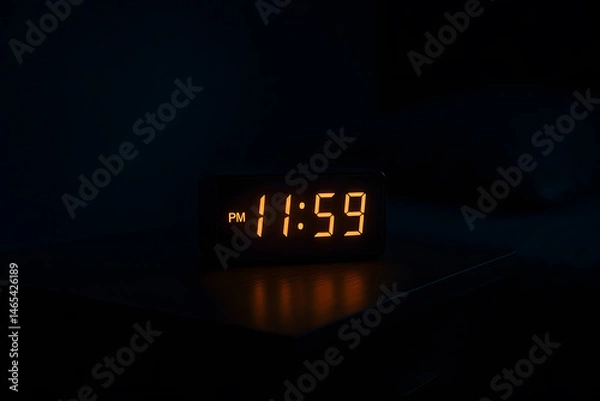 Obraz Digital Clock Displaying 11:59