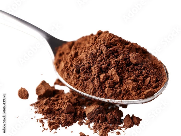 Obraz Isolated Spoonful of Cocoa Powder